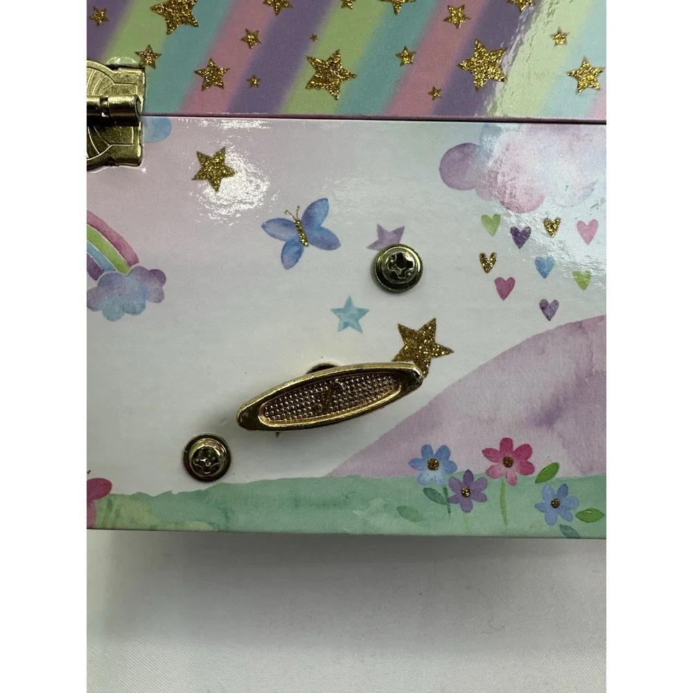 Unicorn Musical Jewelry Storage Box Spinning Jewelkeeper‎ EUC Kids Keepsake